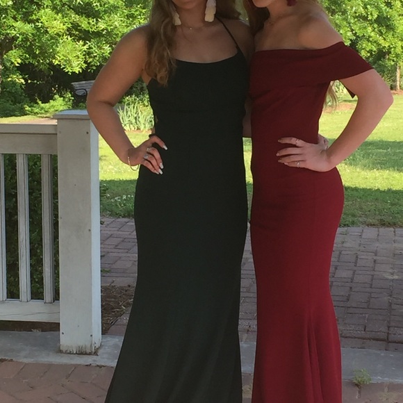 Green back prom dress - Picture 2 of 5